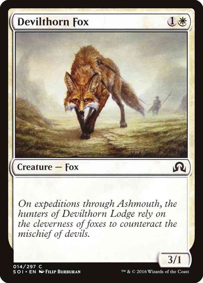 Devilthorn Fox [14] [Shadows over Innistrad] [Non-Foil]