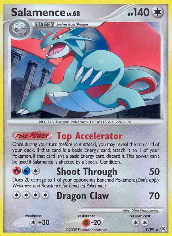 Salamence - 8/99 - Rare Holo [pl4-8] [Holo]