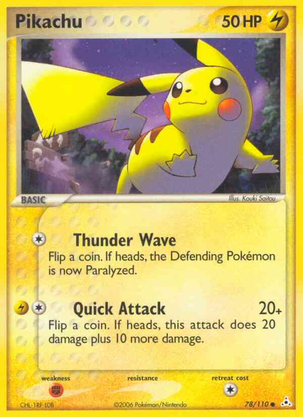 Pikachu - 78/110 - Common [ex13-78] [Non-Holo]