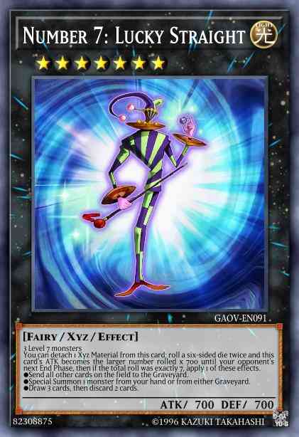 Number 7: Lucky Straight - SP14-EN027 - Starfoil Rare - 1st Edition