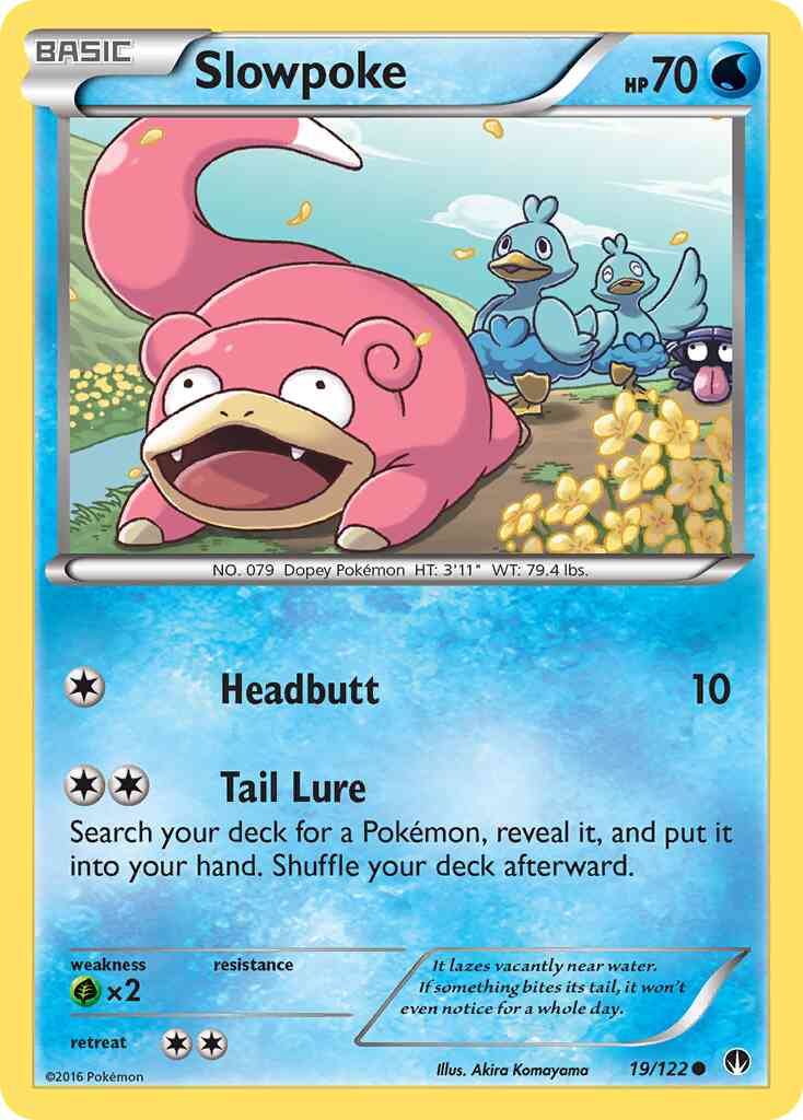 Slowpoke - 19/122 - Common [xy9-19] [Non-Holo]