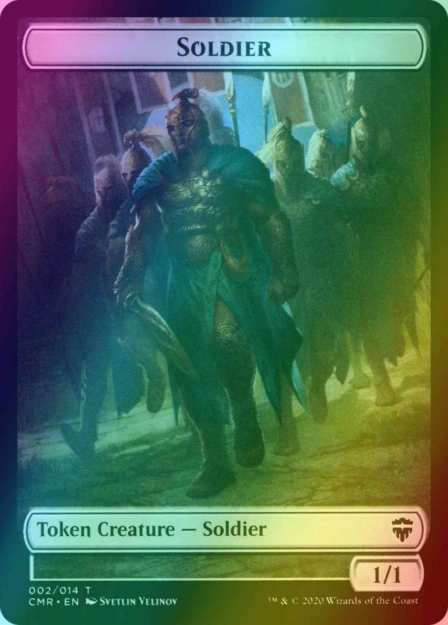 Soldier Token (02) // Thrull Token (05) [Commander Legends Tokens] [Foil]