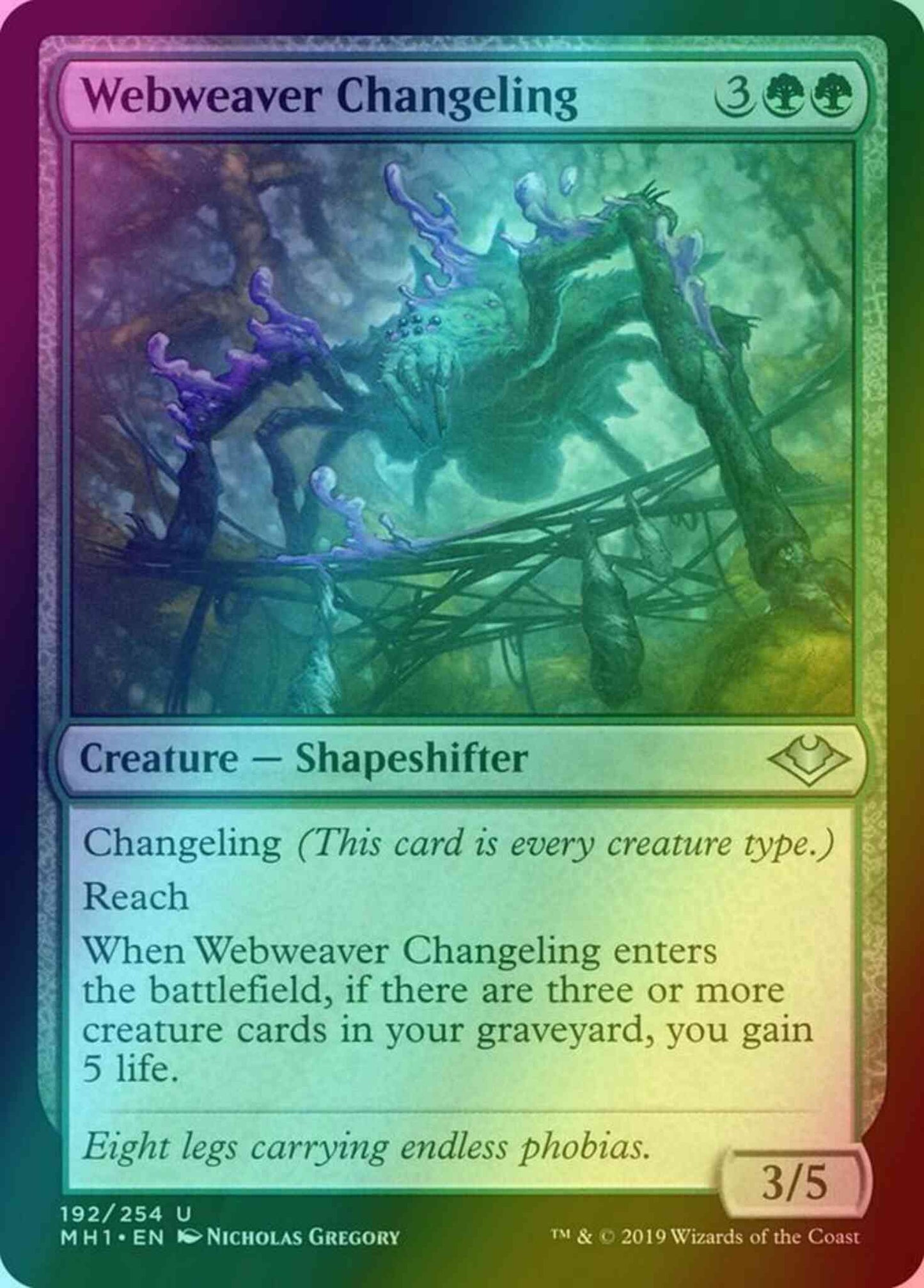 Webweaver Changeling [192] [Modern Horizons] [Foil]