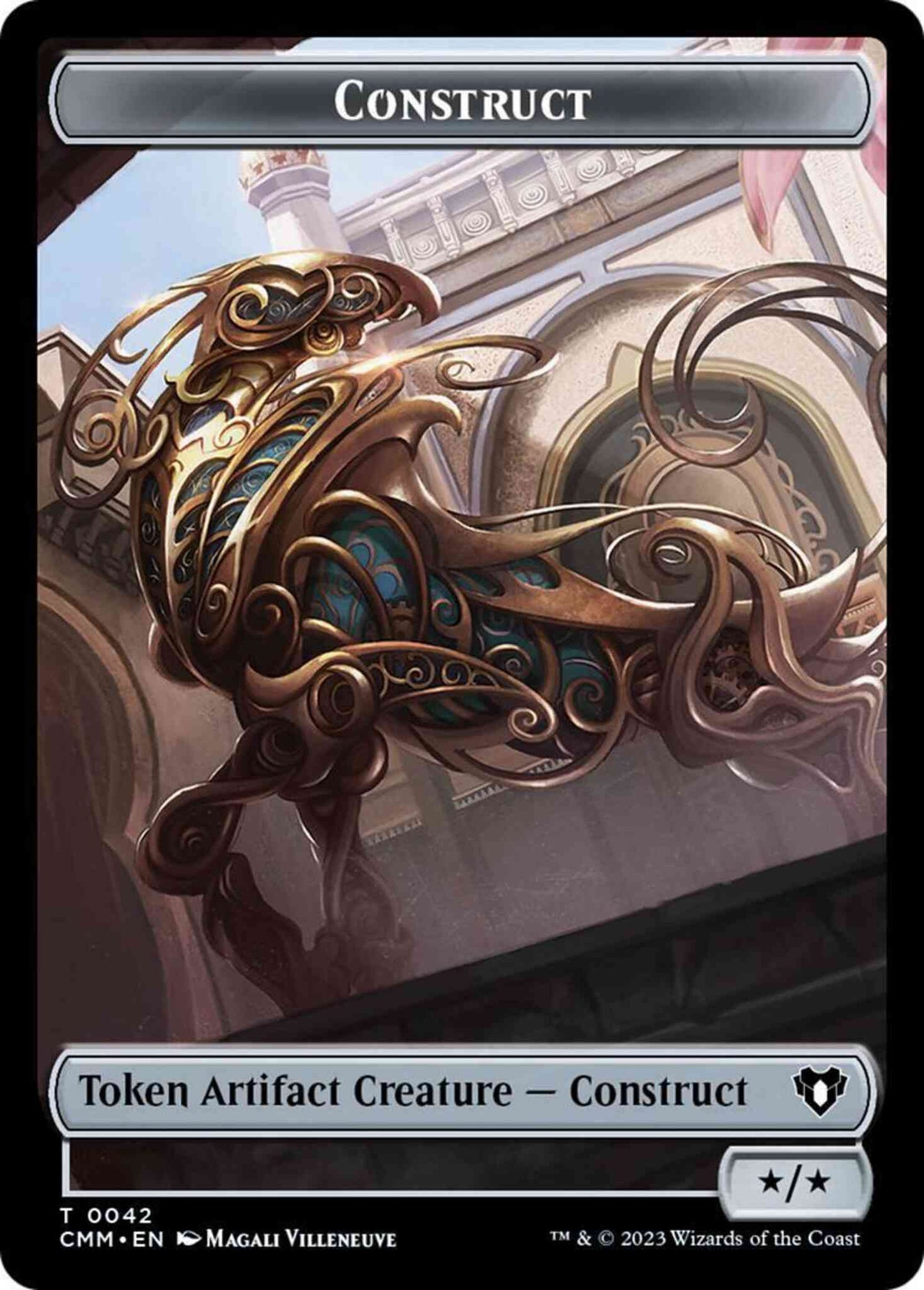 Construct Token (42) // Spirit Token (10) [Commander Masters: Tokens] [Non-Foil]