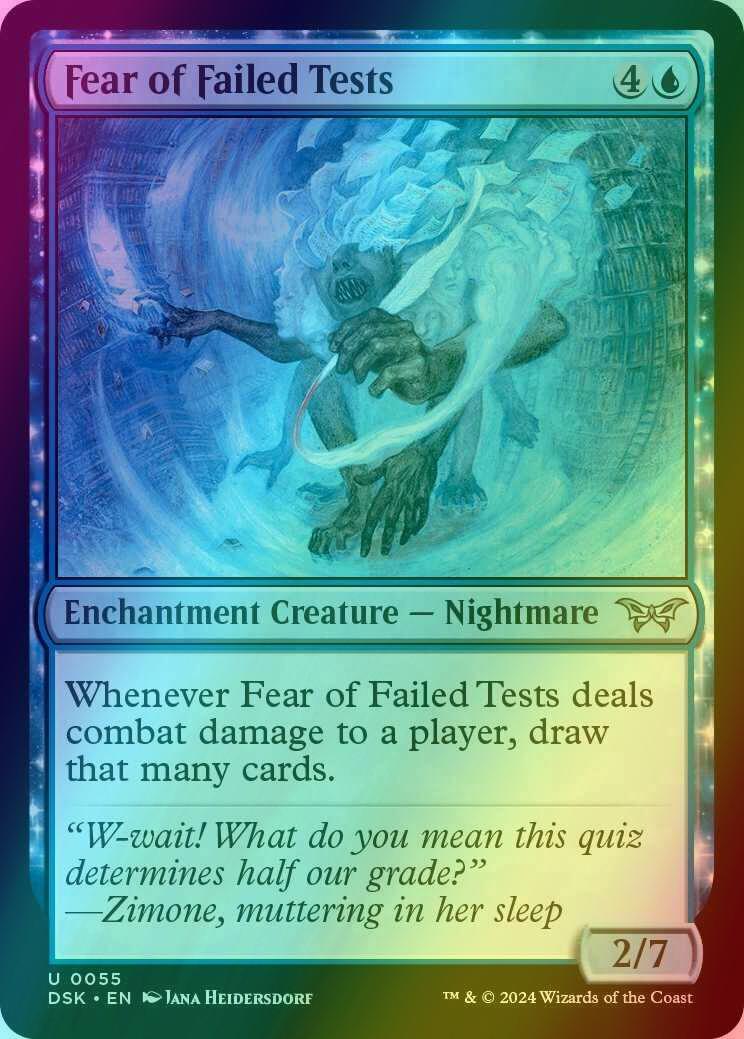 Fear of Failed Tests [55] [Duskmourn: House of Horror] [Foil]