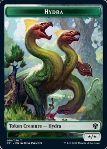 Boar Token (12) // Hydra Token (16) [Commander 2021 Tokens] [Non-Foil]