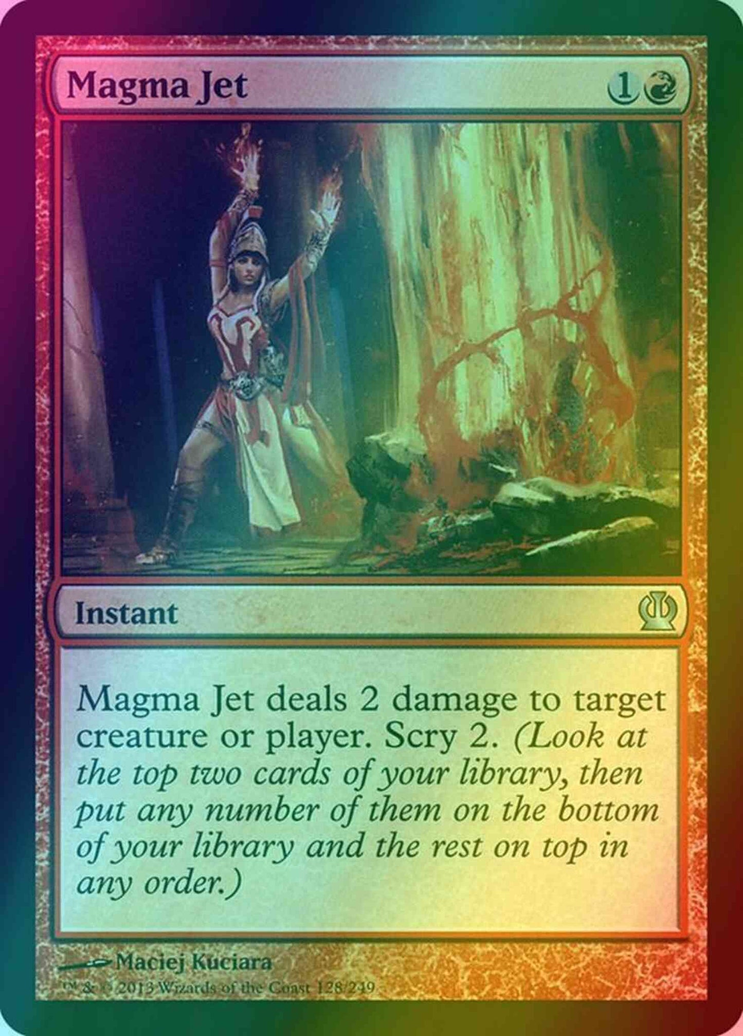 Magma Jet [128] [Theros] [Foil]