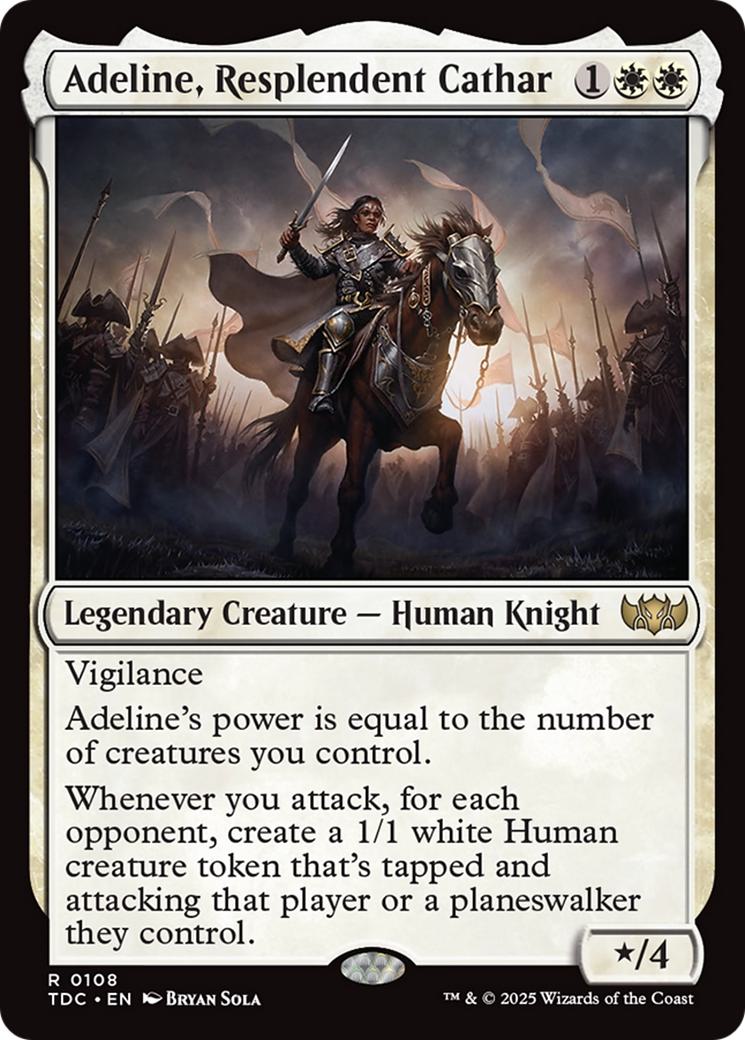 Adeline, Resplendent Cathar [108] [Tarkir: Dragonstorm: Commander] [Non-Foil]