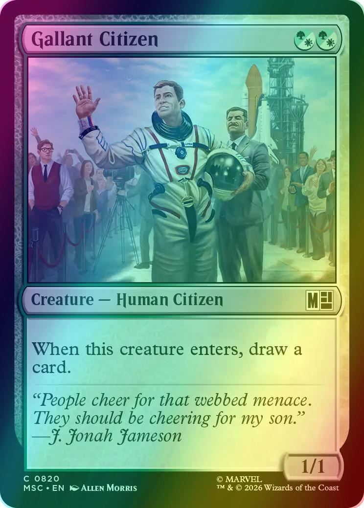 Gallant Citizen [820] [Jumpstart] [Marvel Super Heroes: Commander] [Foil]