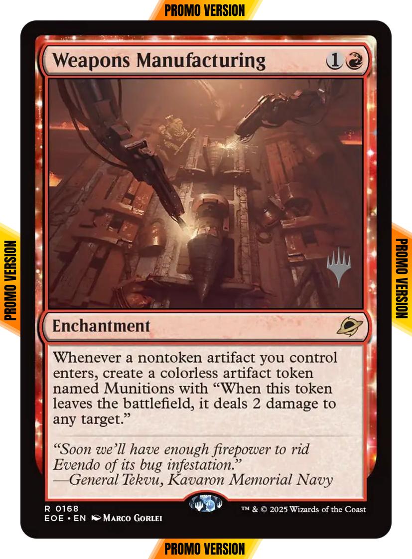 Weapons Manufacturing [168p] [Promo Pack] [Edge of Eternities: Promos] [Non-Foil]