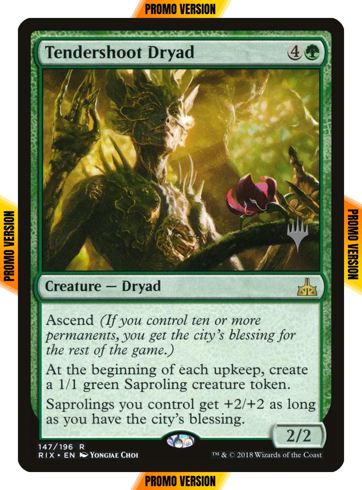Tendershoot Dryad [147p] [Promo Pack] [Rivals of Ixalan Promos] [Foil]