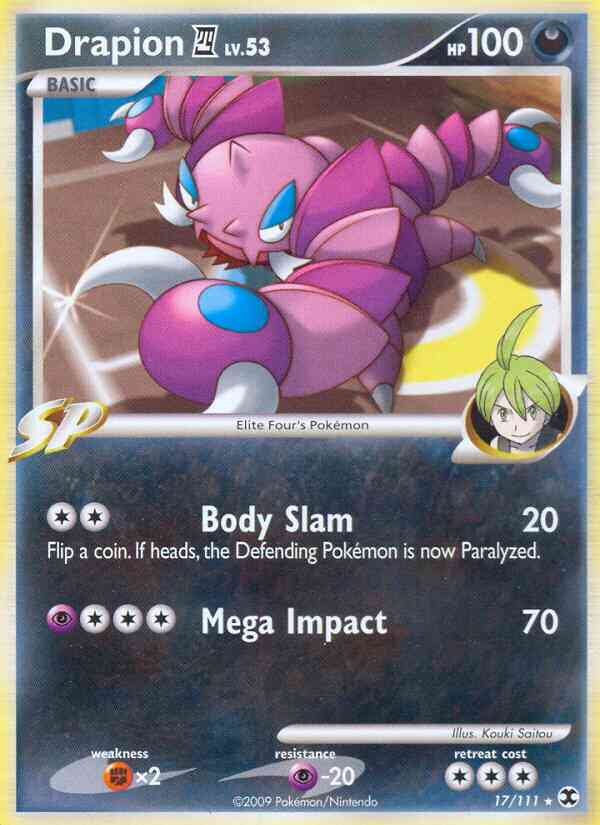 Drapion 4 - 17/111 - Rare [pl2-17] [Reverse Holo]