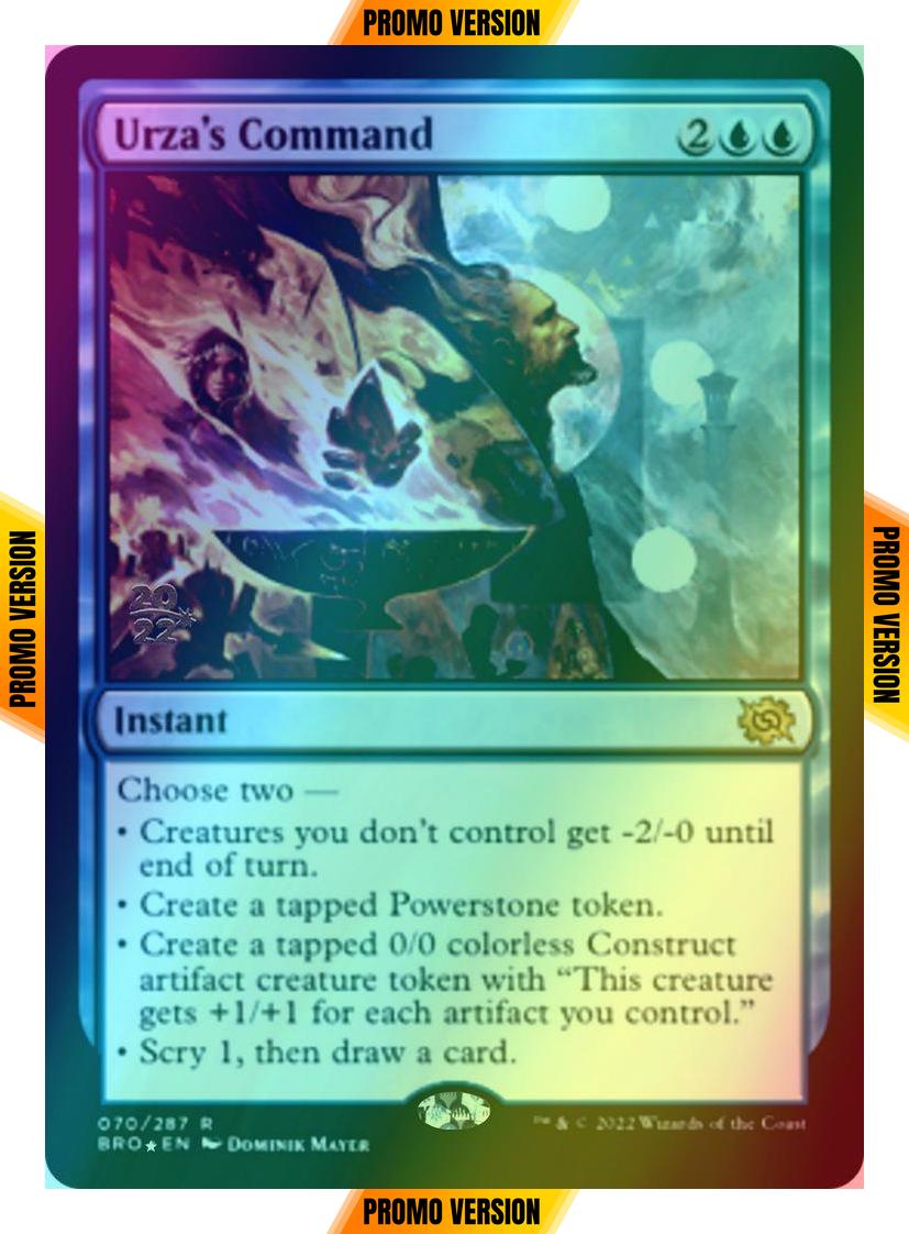 Urza's Command [70s] [Prerelease] [The Brothers' War: Promos] [Foil]