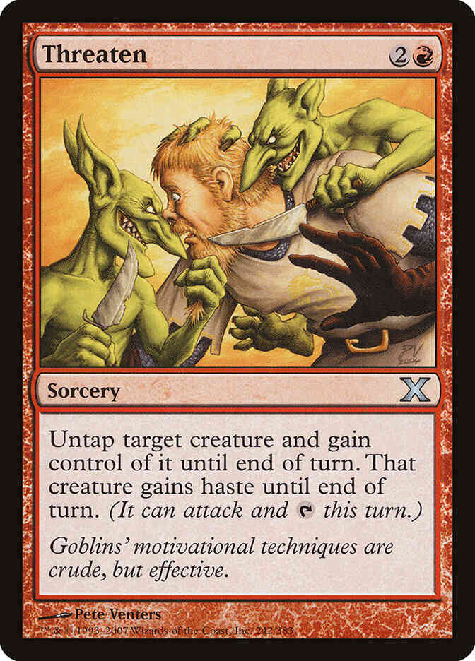 Threaten [242] [Tenth Edition] [Non-Foil]