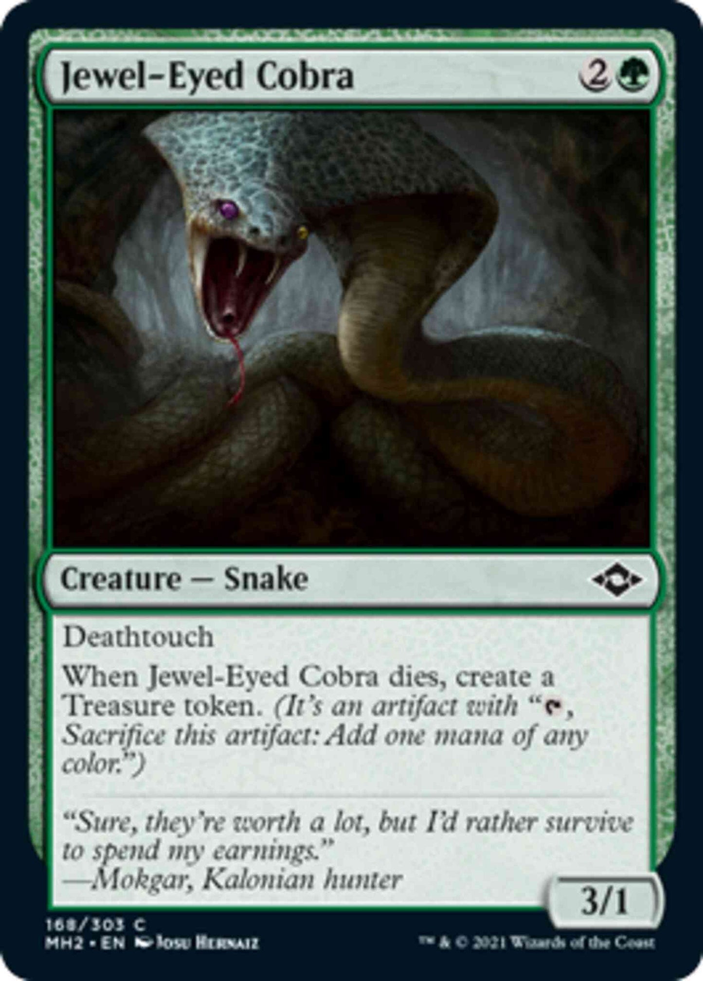Jewel-Eyed Cobra [168] [Modern Horizons 2] [Non-Foil]