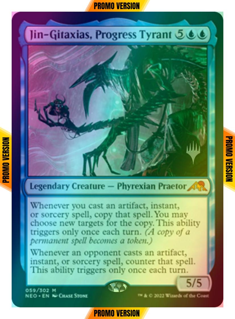 Jin-Gitaxias, Progress Tyrant [Promo Pack] [59p] [Kamigawa: Neon Dynasty: Promos] [Foil]