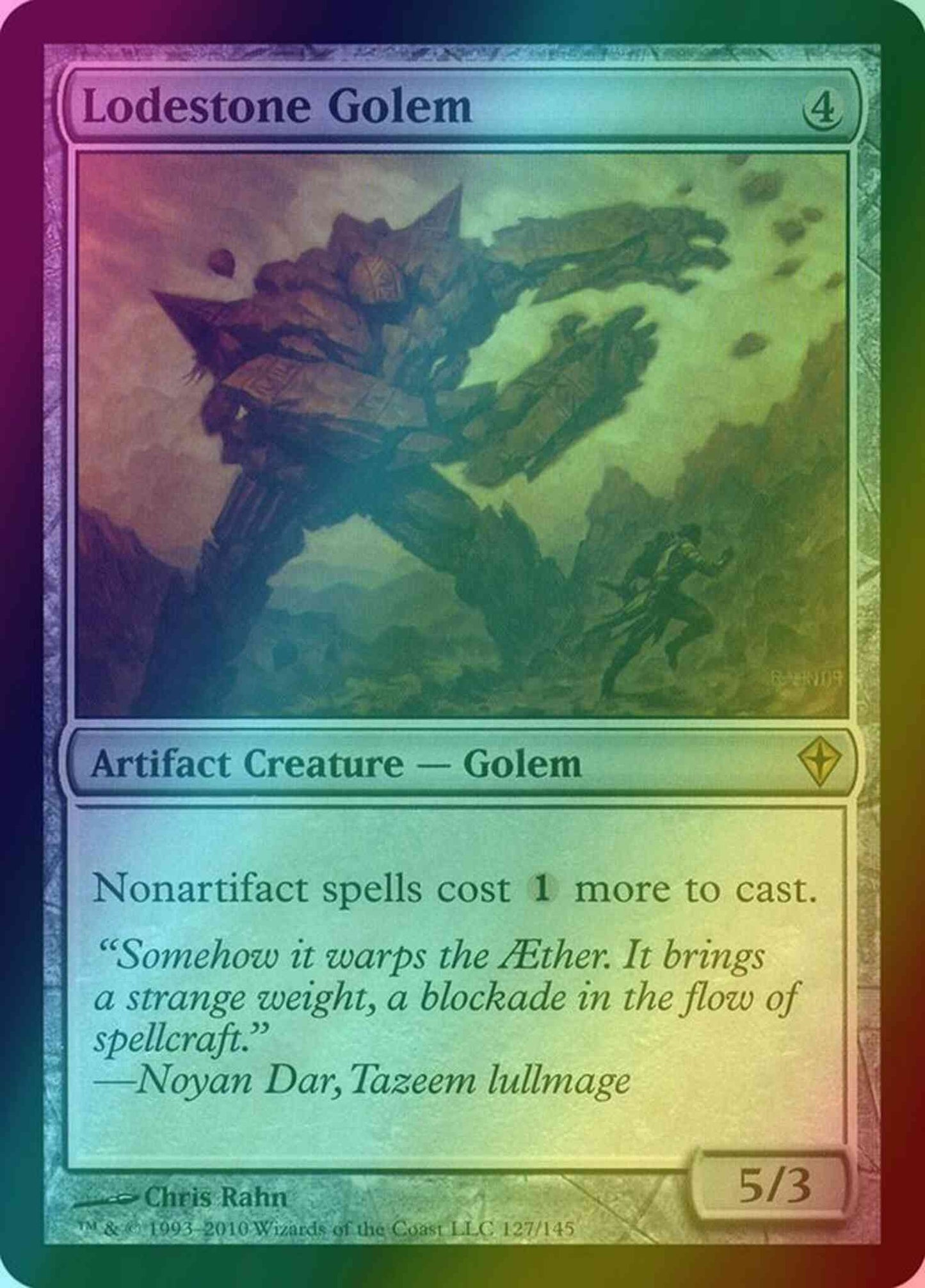 Lodestone Golem [127] [Worldwake] [Foil]