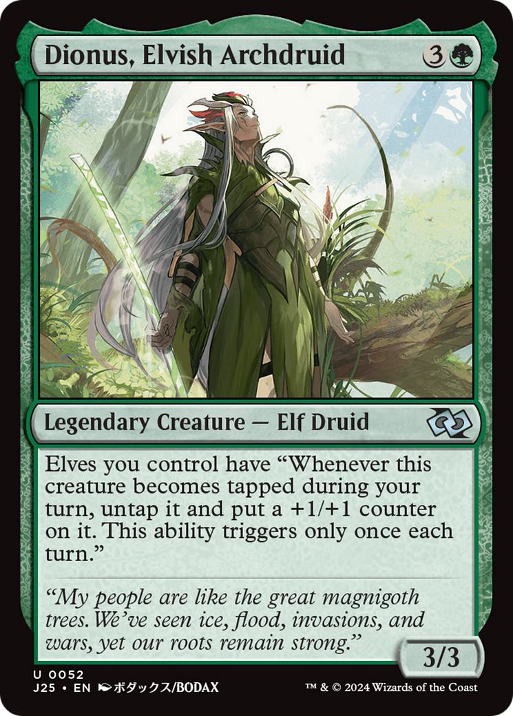 Dionus, Elvish Archdruid [52] [Anime] [Foundations: Jumpstart] [Non-Foil]