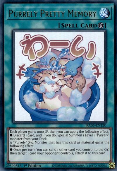 Purrely Pretty Memory - Stamp - RA05-EN120 - Ultra Rare - 1st Edition
