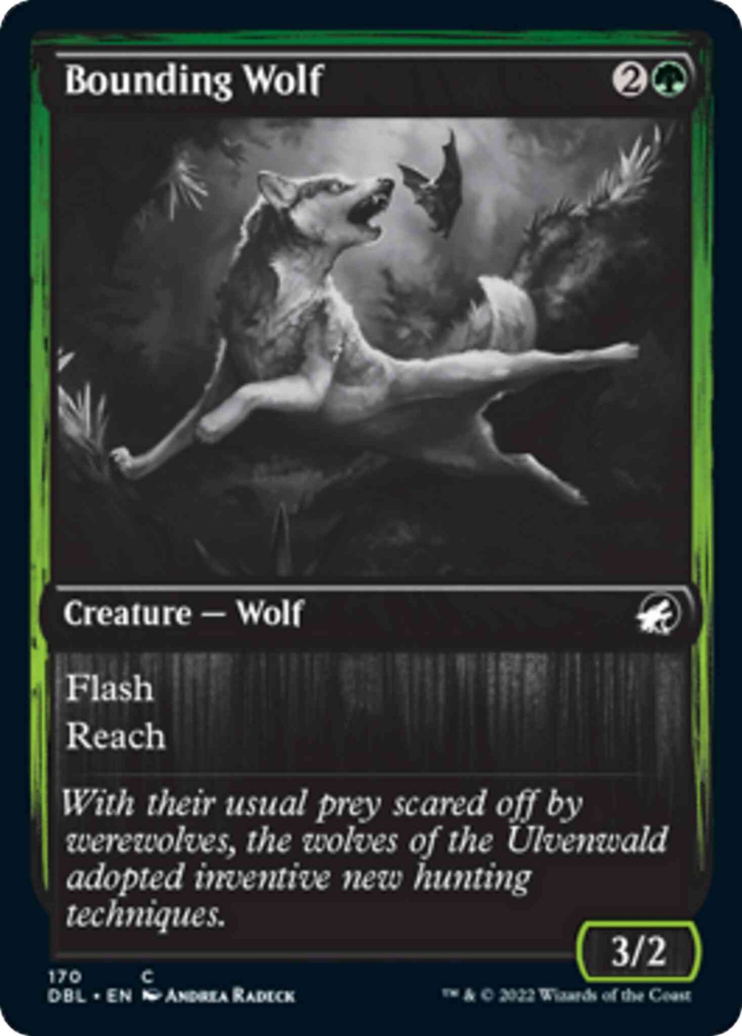 Bounding Wolf [170] [Innistrad: Double Feature] [Non-Foil]