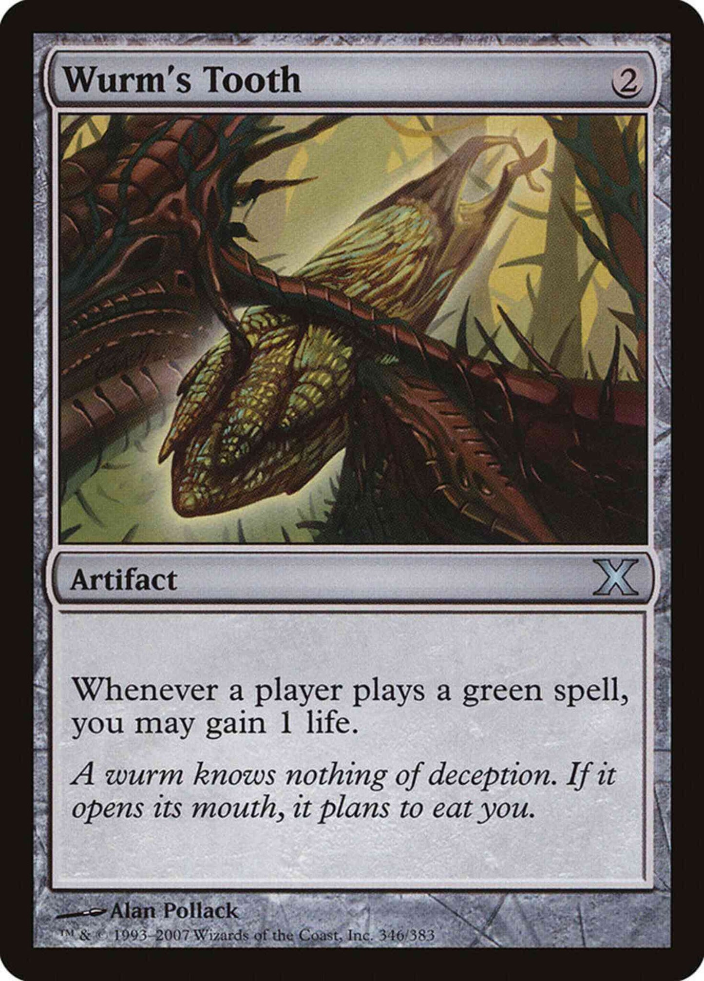 Wurm's Tooth [346] [Tenth Edition] [Non-Foil]