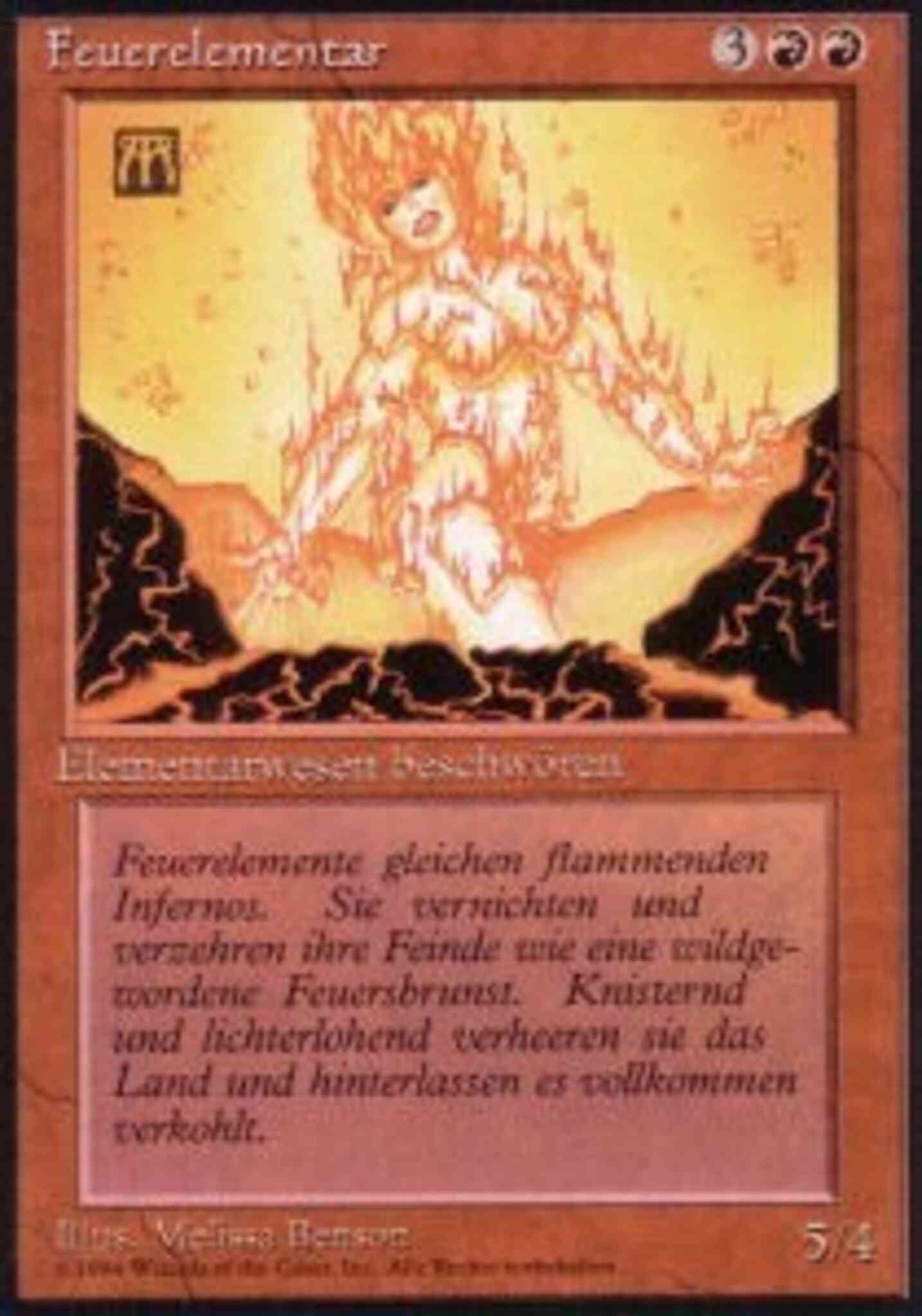 Fire Elemental - German [149] [Foreign Black Border: German] [Non-Foil]