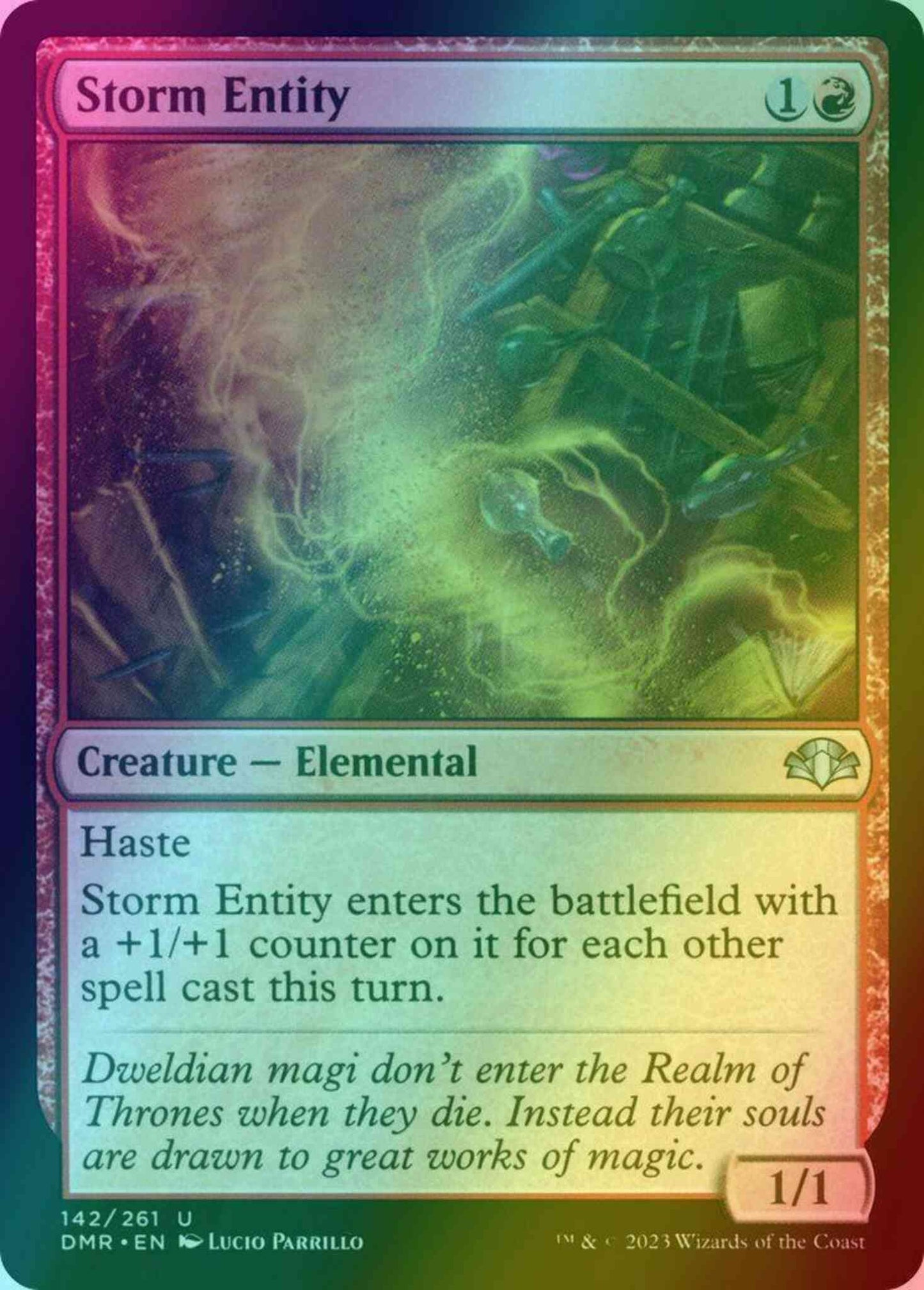 Storm Entity [142] [Dominaria Remastered] [Foil]