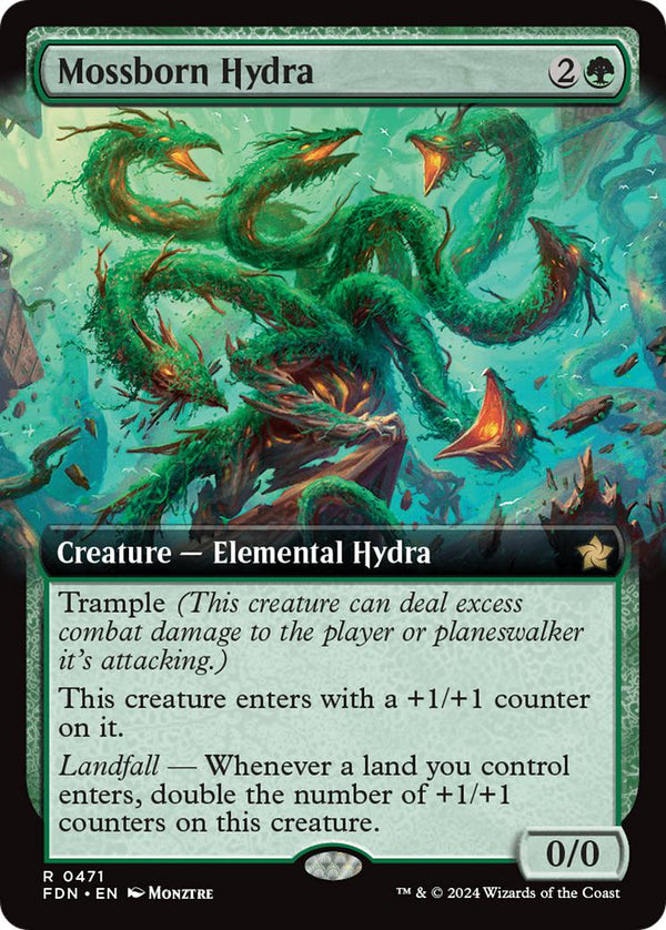 Mossborn Hydra [471] [Extended Art] [Foundations] [Non-Foil]