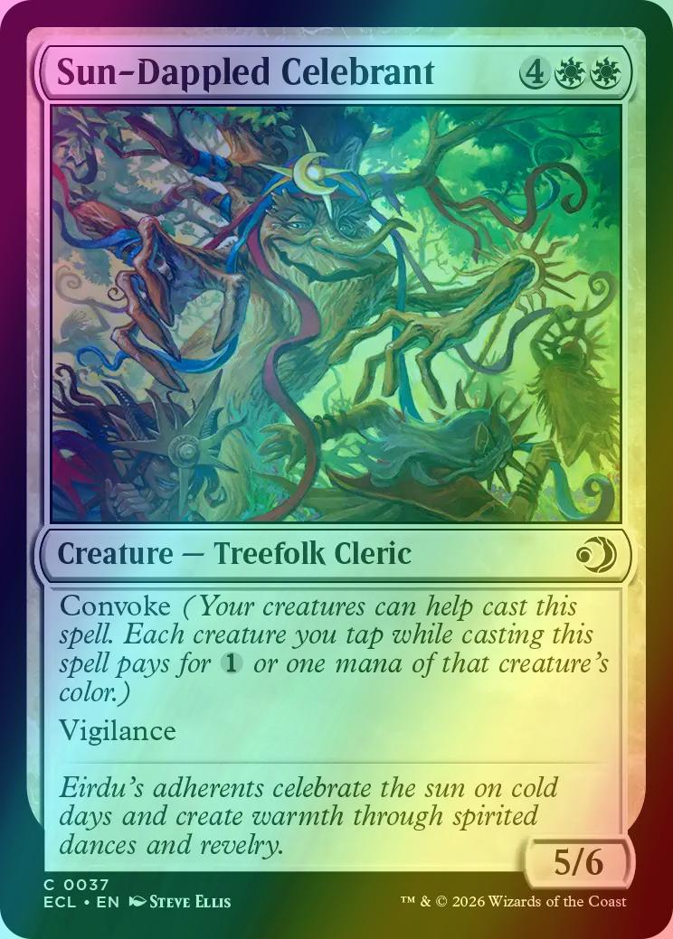 Sun-Dappled Celebrant [37] [Lorwyn Eclipsed] [Foil]