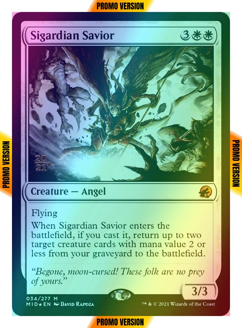 Sigardian Savior [Prerelease] [34s] [Innistrad: Midnight Hunt Promos] [Foil]