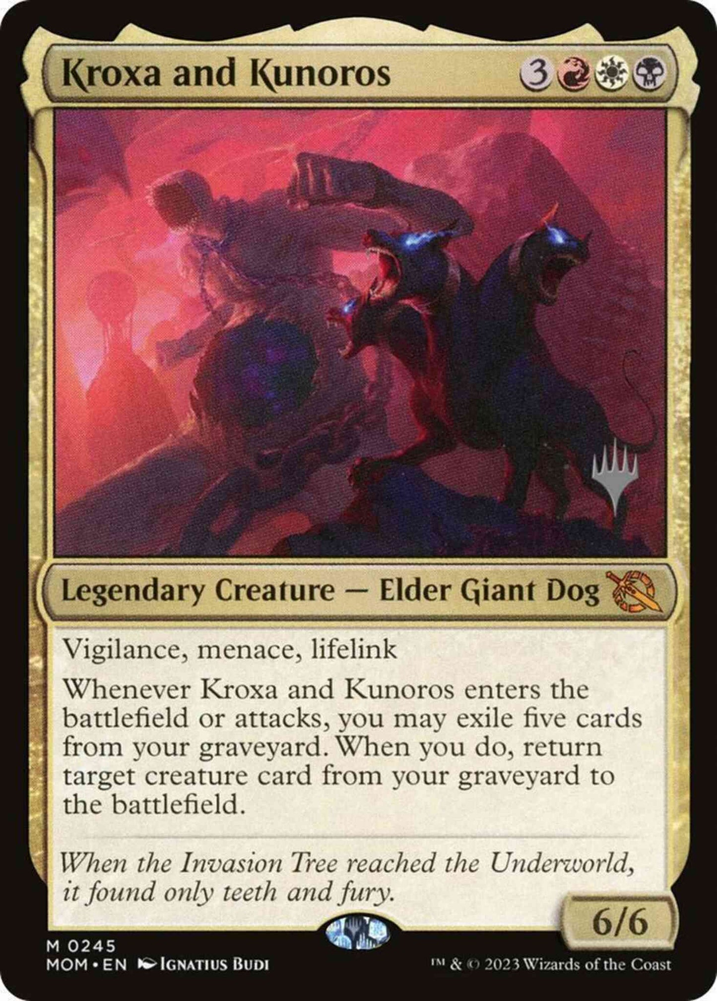 Kroxa and Kunoros [245p] [Promo Pack] [March of the Machine: Promos] [Non-Foil]