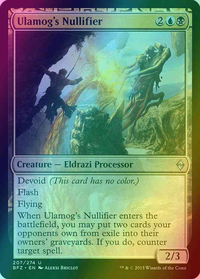 Ulamog's Nullifier [207] [Battle for Zendikar] [Foil]