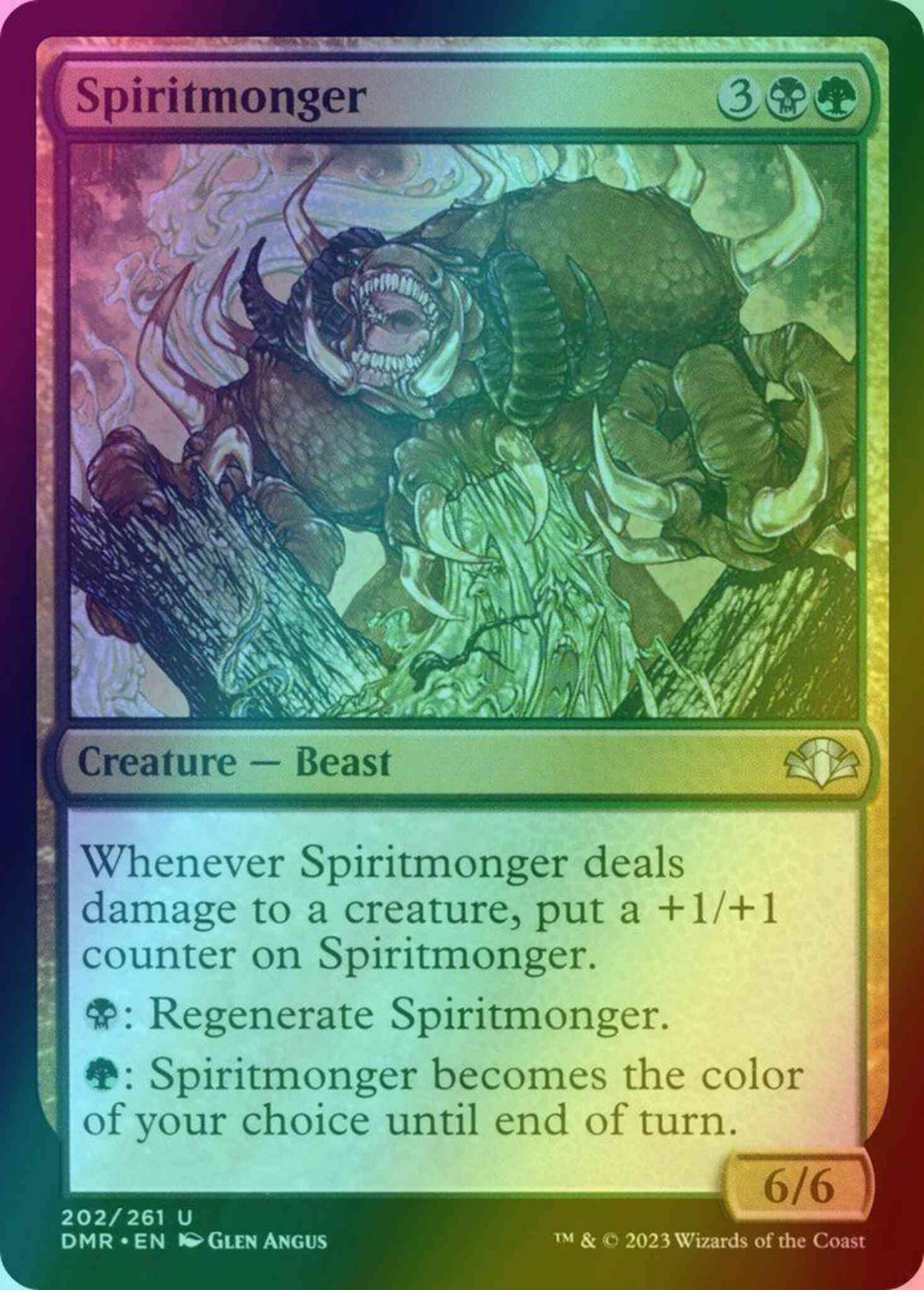 Spiritmonger [202] [Dominaria Remastered] [Foil]