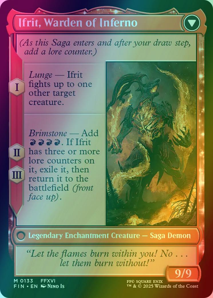 Clive, Ifrit's Dominant // Ifrit, Warden of Inferno [133] [FINAL FANTASY] [Foil]