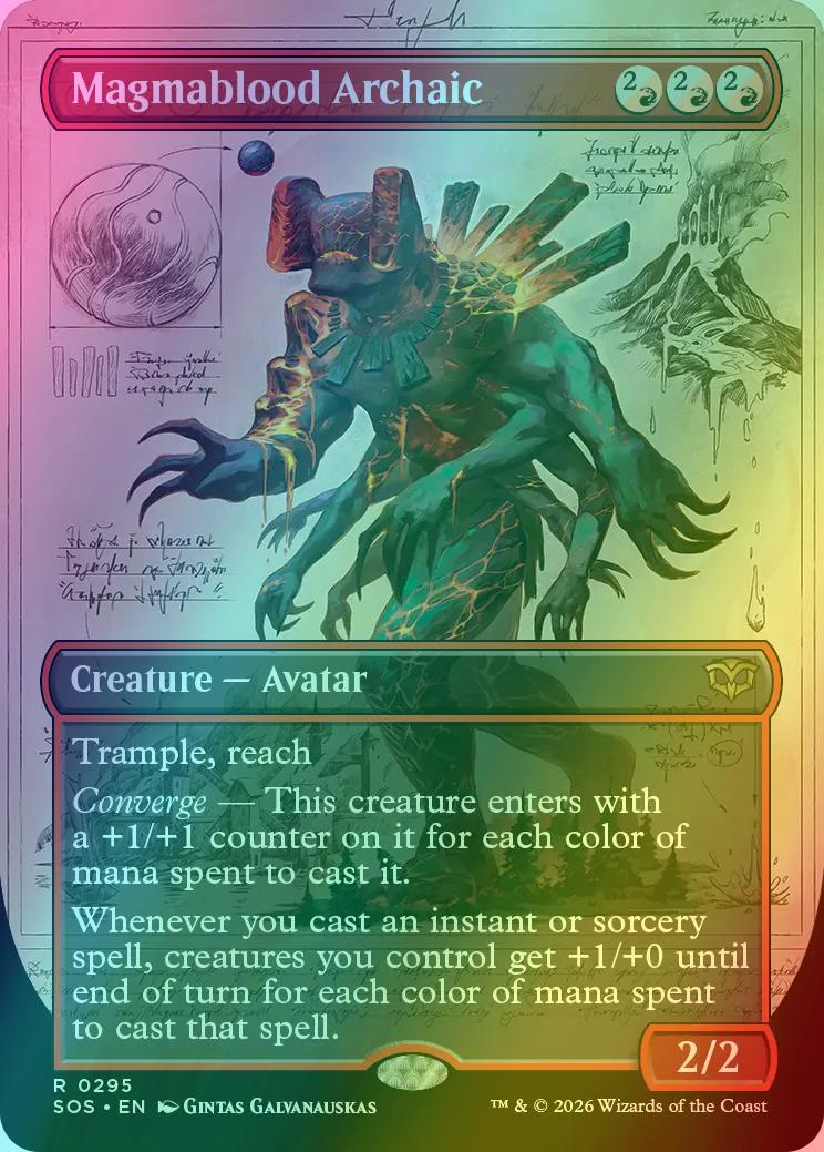 Magmablood Archaic [295] [Borderless] [Field Notes] [Secrets of Strixhaven] [Foil]