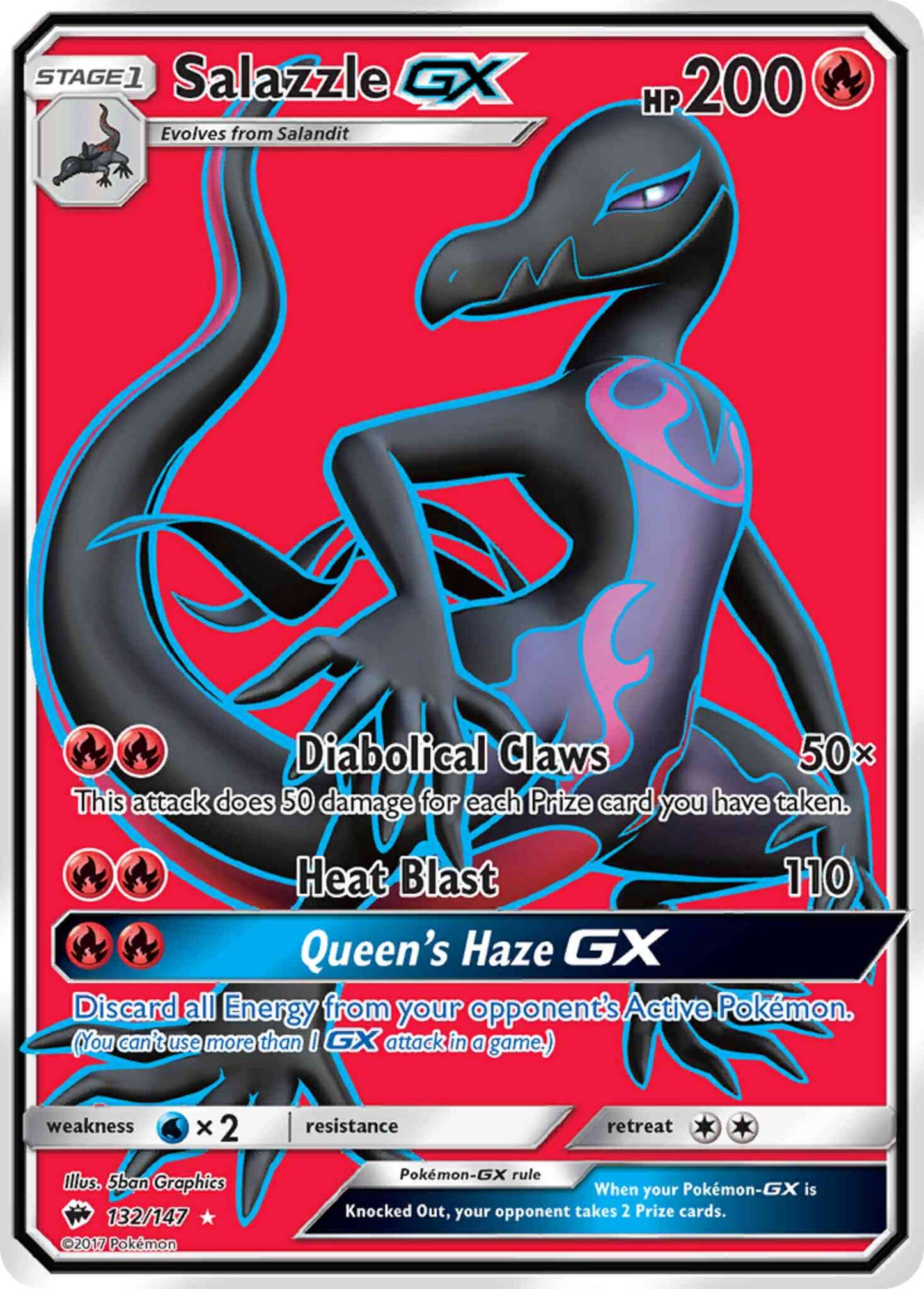 Salazzle-GX - 132/147 - Rare Ultra [sm3-132] [Ultra]