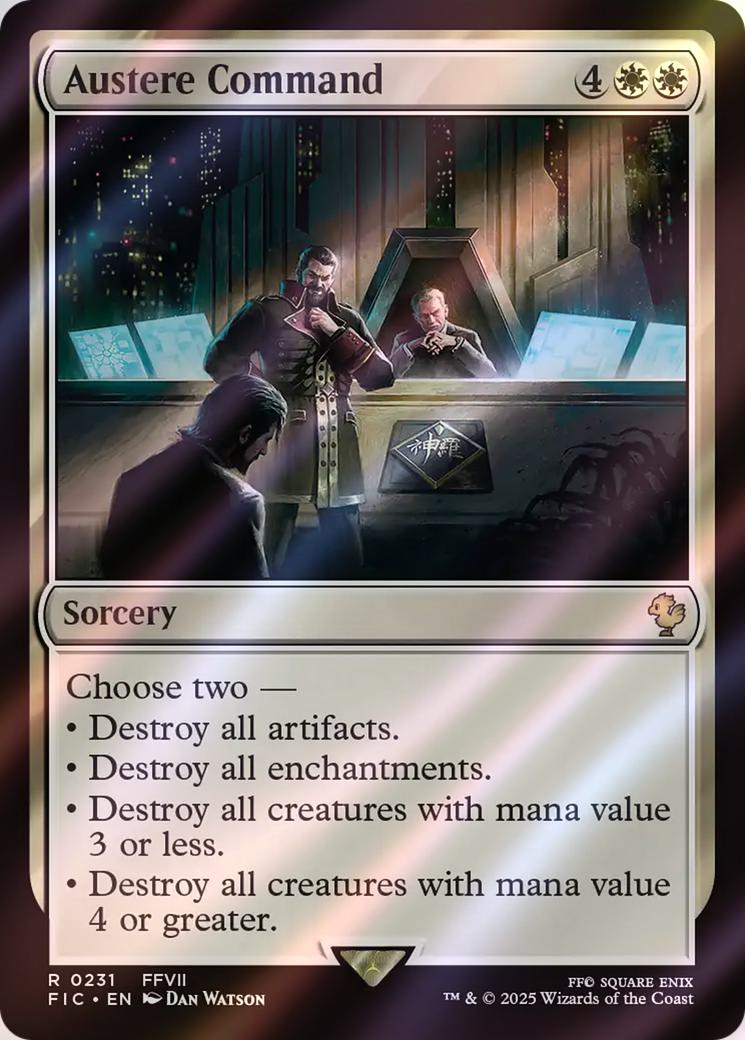 Austere Command [231] [FINAL FANTASY: Commander] [Surge Foil]