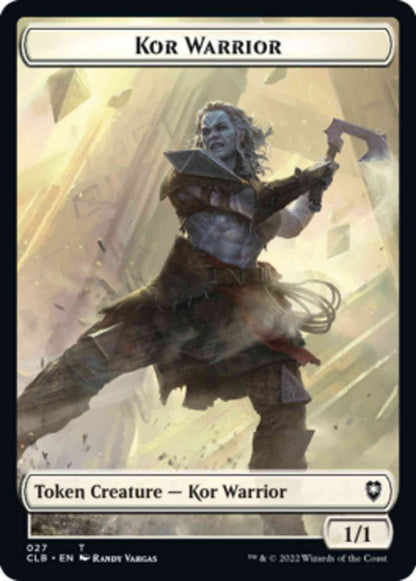Kor Warrior Token (27) // Shapeshifter Token (23) [Commander Legends: Battle for Baldur's Gate: Tokens] [Non-Foil]