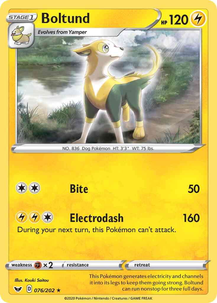 Boltund - 076/202 - Rare Holo [swsh1-076] [Holo]