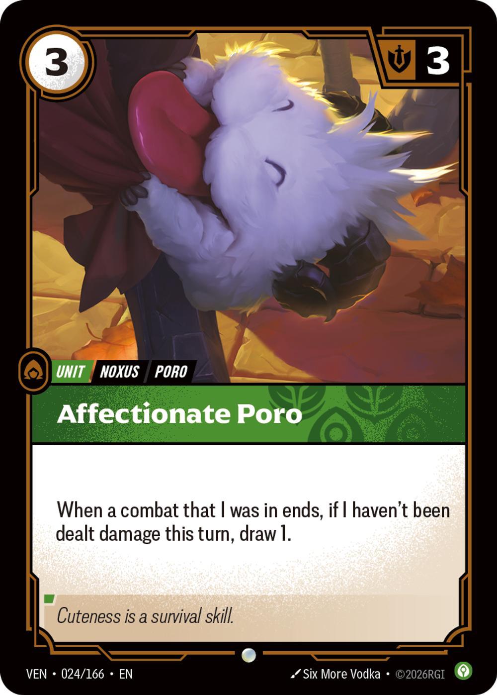 Affectionate Poro - 024/166 [Vendetta] [Non-Foil]