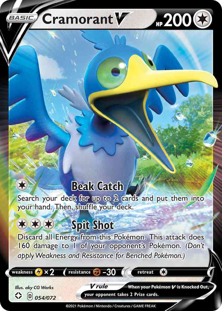Cramorant V - 054/072 - Rare Holo V [swsh45-054] [Ultra]