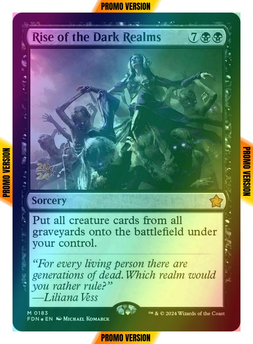 Rise of the Dark Realms [183s] [Prerelease] [Foundations: Promos] [Foil]