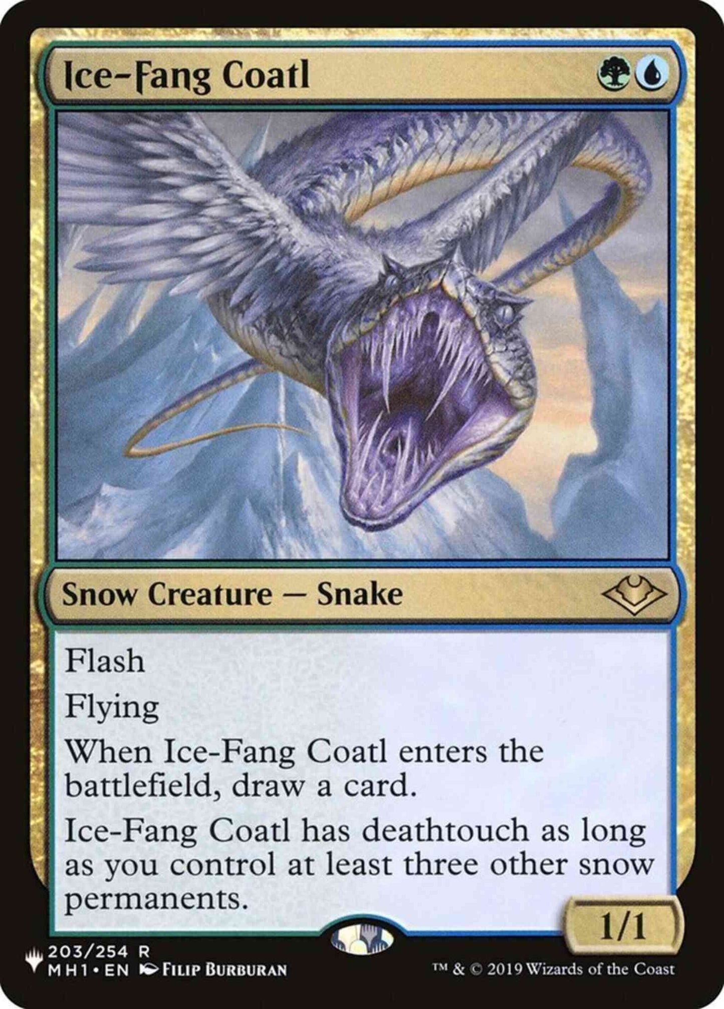 Ice-Fang Coatl [MH1-203] [The List] [Non-Foil]