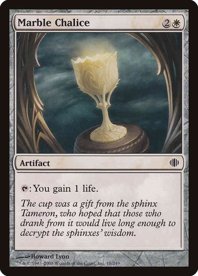 Marble Chalice [18] [Shards Of Alara] [Non-Foil]