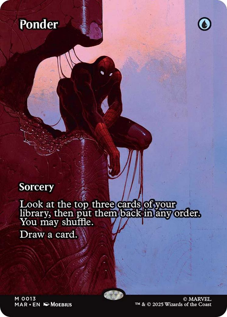 Ponder [13] [Borderless] [Source Material] [Marvel Universe] [Non-Foil]