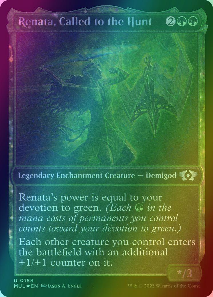 Renata, Called to the Hunt [158] [Planar Showcase] [Multiverse Legends] [Halo Foil]