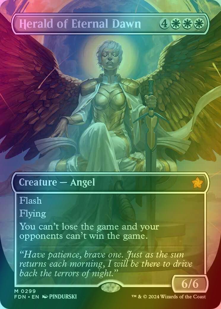 Herald of Eternal Dawn [299] [Borderless] [Foundations] [Foil]