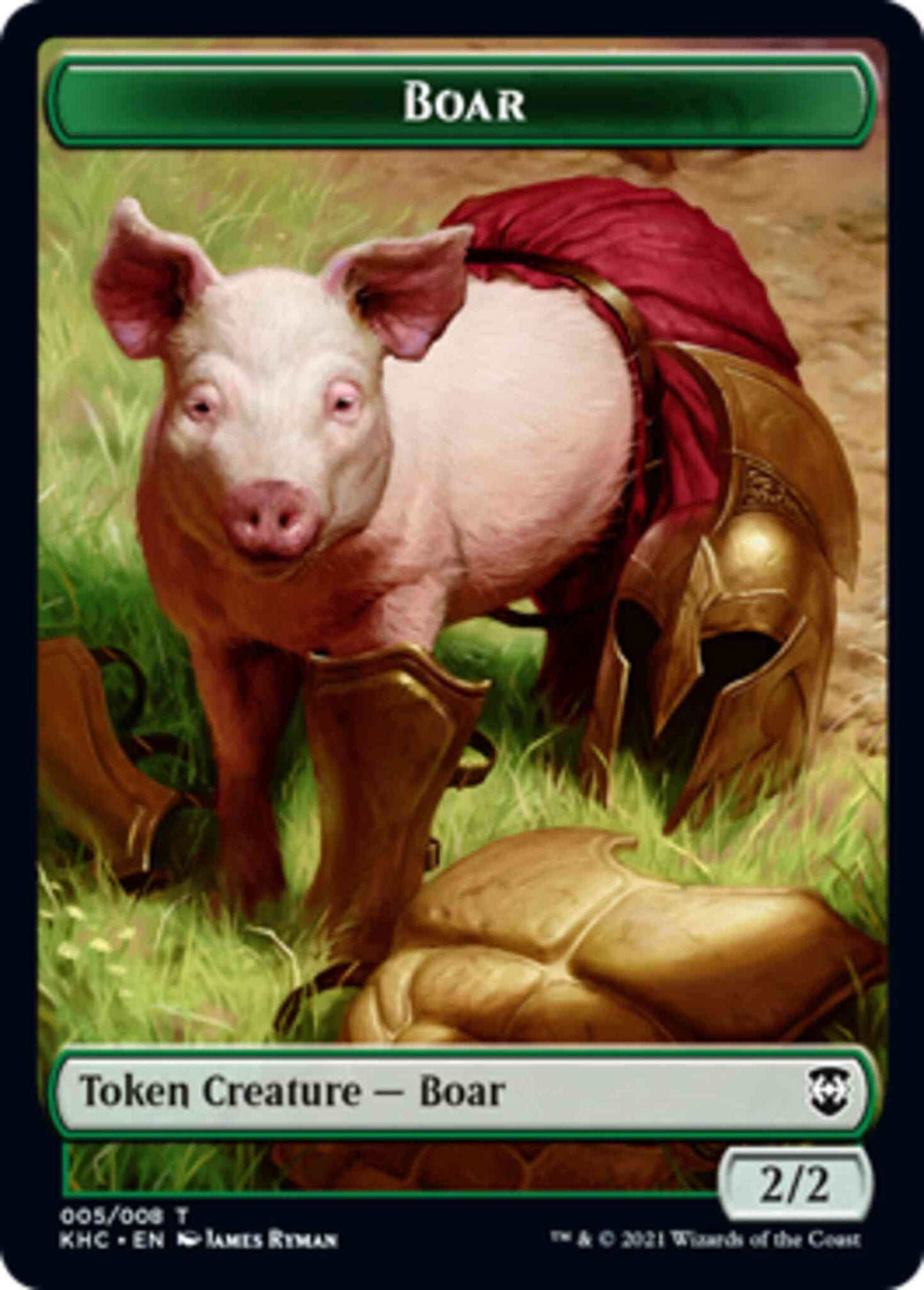 Boar Token (05) // Spirit Token (04) [Kaldheim Commander Tokens] [Non-Foil]