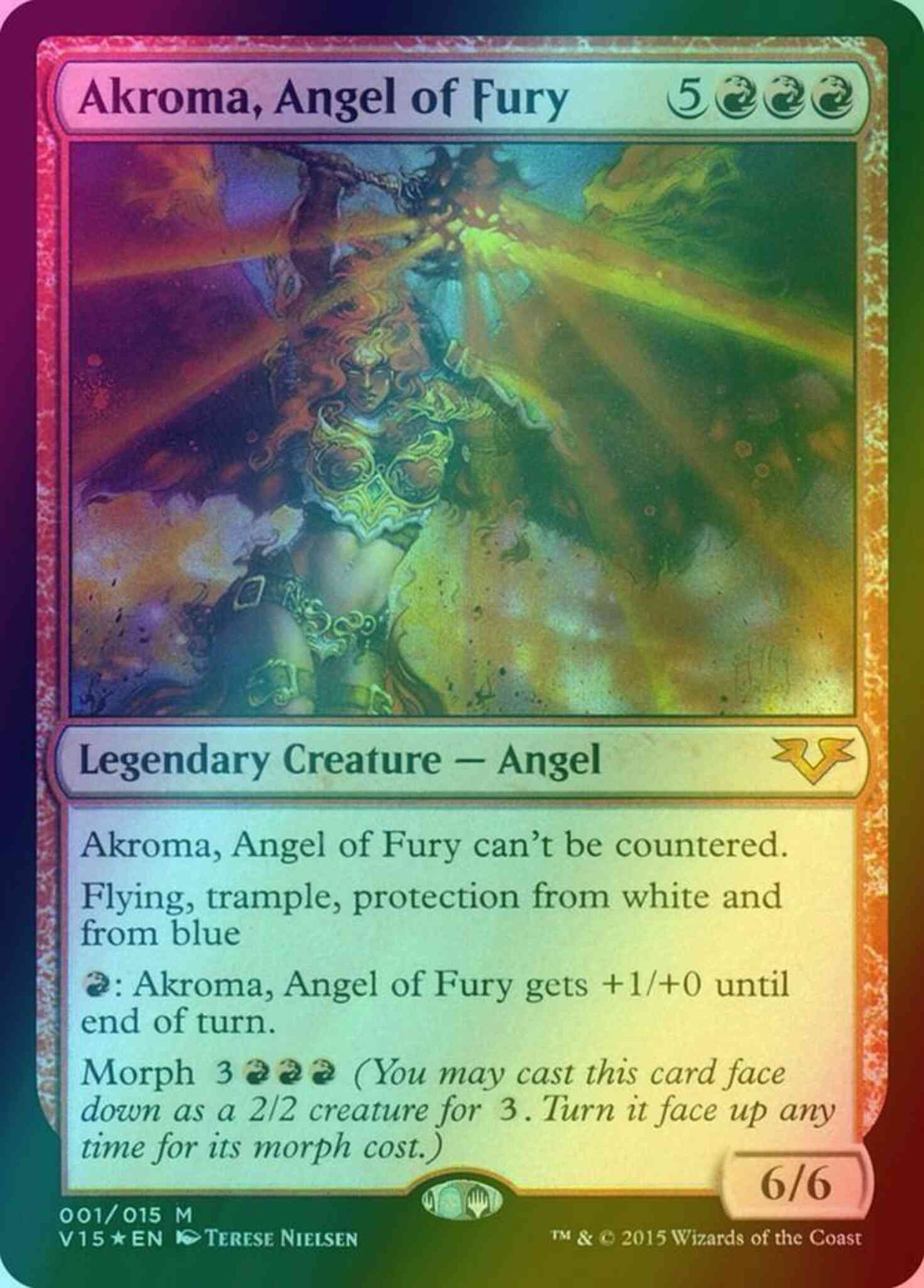 Akroma, Angel of Fury [1] [From the Vault: Angels] [Foil]