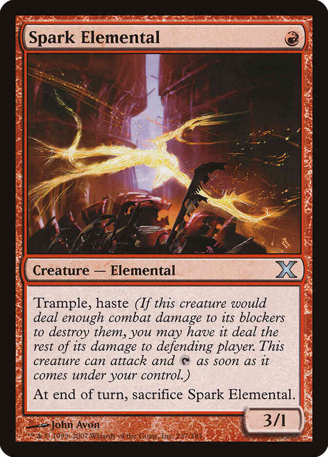 Spark Elemental [237] [Tenth Edition] [Non-Foil]